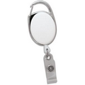 30" Carabiner Style Retractable Badge Reel (1 3/8"x2") Non-Printed